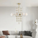 Axyaa Nordic Glass Chandelier: Personalized Design for Living Room, Dining Room & Model Room