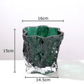 Axyaa Glass Vase Hydroponic Flower Pot Desk Decor Floral Arrangement Vase