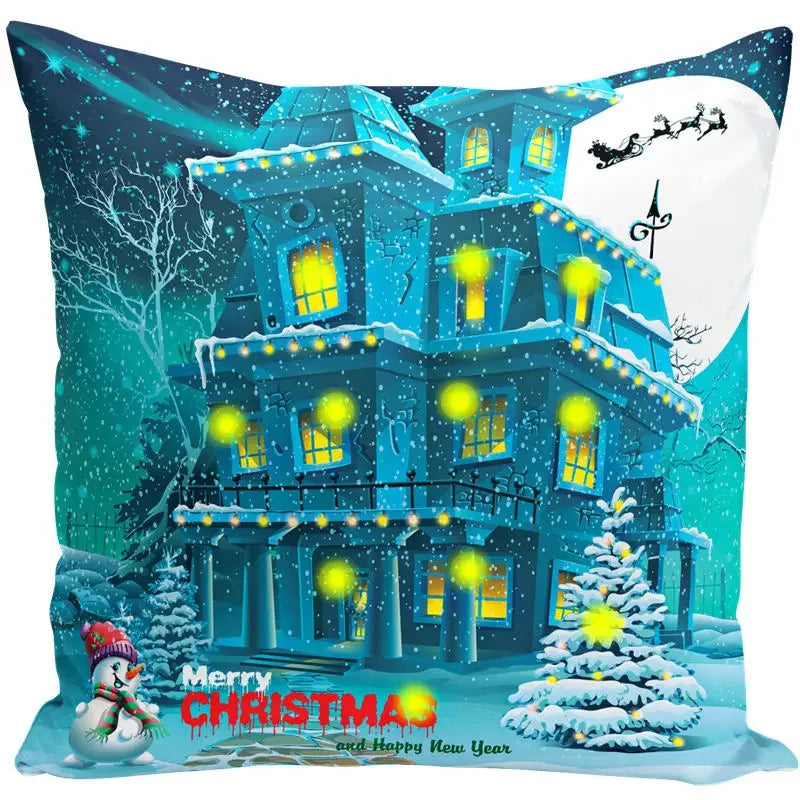 Axyaa Christmas Santa Claus Tree Pillow Case 45x45cm