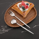Axyaa Gold Stainless Steel Fruit Cake Dinnerware Set 4Pcs