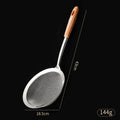 Axyaa Stainless Steel Mesh Colander with Wood Handle - Multi-purpose Kitchen Strainer