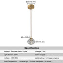 Axyaa Crystal LED Football Pendant Light Ceiling Chandelier for Home Balcony