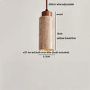 Axyaa Yellow Travertine Stone LED Pendant Lights for Minimalist Spaces