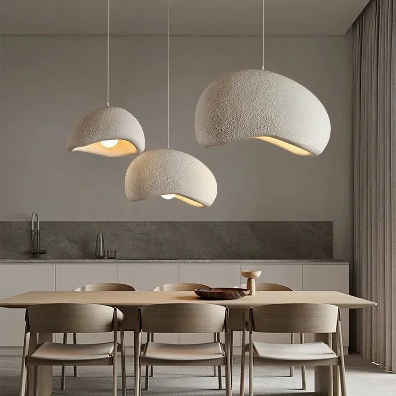 Axyaa Wabi Sabi LED Pendant Lamps: Living Dining Room Loft Chandelier Luminaire