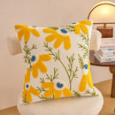 Axyaa Floral Embroidery Pillowcase 45x45: Home Decor Cushion Cover Sofa Headboard