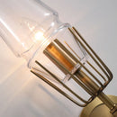 Axyaa Nordic Villa Clear Glass Wall Lamps for Bedroom, Industrial Indoor Wandlamp Home Lighting Decor