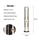Axyaa Modern Glass LED Floor Lamp Living Room Bedroom Lighting Fixtures