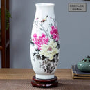 Axyaa Ceramic Vase for Home Decor & Office Desk, Jingdezhen Flower Arrangement Ornament