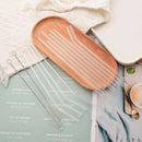 Axyaa Glass Straws Set - Reusable Eco-Friendly Smoothie Cocktail Bar Accessories
