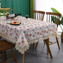 Axyaa Lace Embroidered Tablecloth for Dining Tables, Home and Wedding Decor