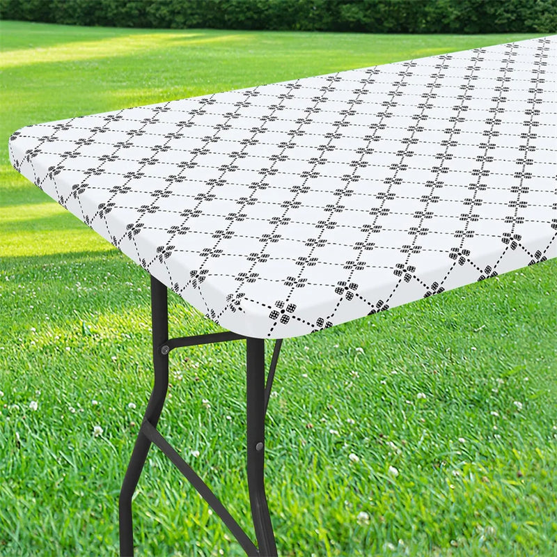 Axyaa Waterproof Elastic Table Cloth for Outdoor Picnics & Camping