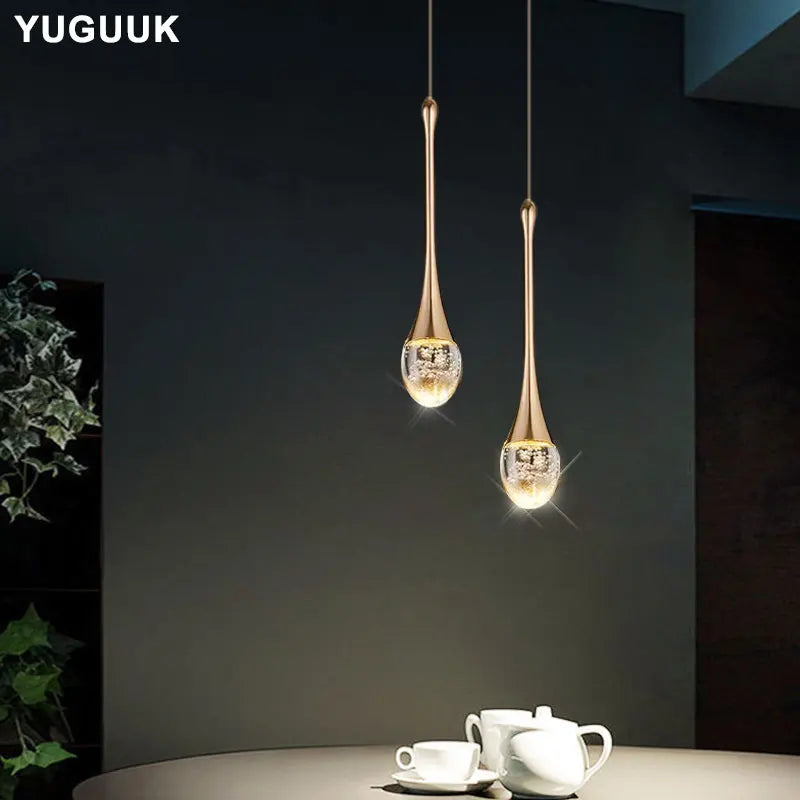 Axyaa Bubble Crystal Pendant Lights: Elegant Indoor Hanging Lamp for Home Decor