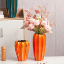 Gold Ceramic Vase with Flowers: Axyaa High-End Home Decor & Living Room Accent