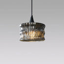 Axyaa Retro Glass LED Chandelier Pendant Light for Dining Living Room Kitchen Bedroom
