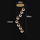 Axyaa Crystal Duplex Pendant Lamp for Stylish Living Room Luxe Décor