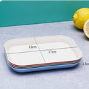 Axyaa Wheat Straw Storage Tray Set: Snack Plate, Fruit Bowl, Breakfast Bread Tray
