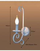 Axyaa Iron Art Candle Wall Lamp for Modern Living Room and Hallway