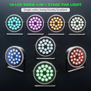 Axyaa 4PCS RGBW Par Light 18LEDs DJ Party Stage Lights Disco Wedding Club