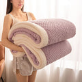 Axyaa 3D Embossed Velvet Thick Blanket Queen Size - Cozy & Warm Fleece Bedspread