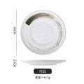 Axyaa Ceramic Sushi Plate Set Black Bone Plate Store Bowl