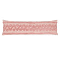 Bohemian Pink Geometric Tassel Throw Pillow Cover for Living Room Sofa by Axyaa
