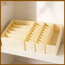 Axyaa Underwear Drawer Organizer Boxes - Closet Storage for Bra, Socks, Underpants