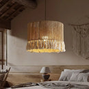 Axyaa Bohemian Hemp Rope Chandelier Pendant Lamp Light