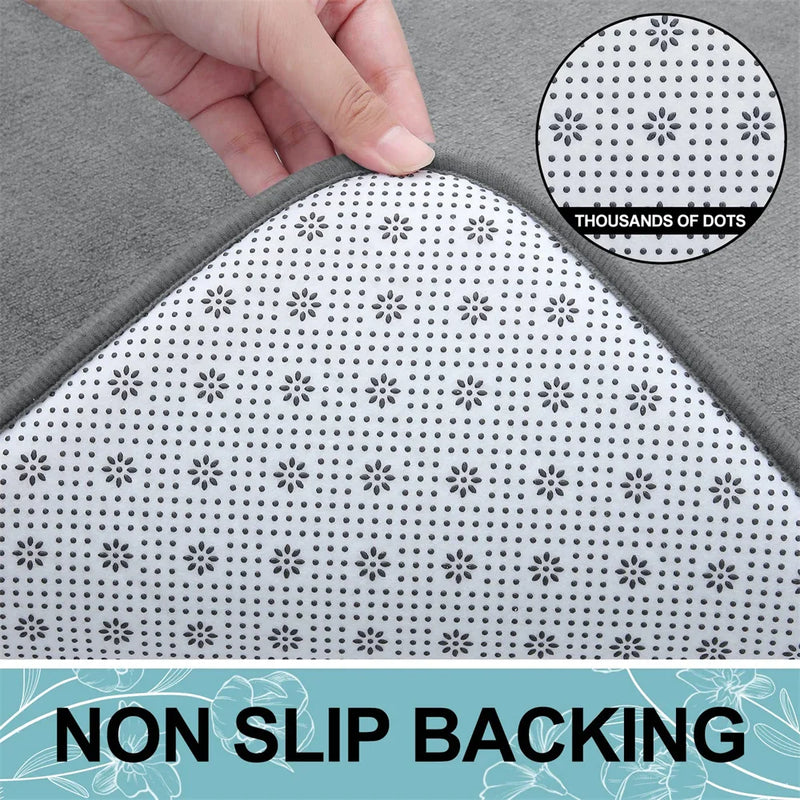 Axyaa Soft Memory Foam Bathroom Mat - Non-slip Absorbent Washable Rug
