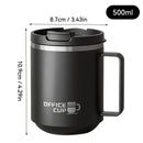 Axyaa Double Wall Insulated Stainless Steel Coffee Mug with Handle Large Capacity