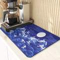 Axyaa Ocean Silicone Coasters Set - European Style Kitchen Decor Mats