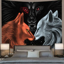 Axyaa Skull Planet Wolf Tapestry for Bedroom Aesthetics and Home Decor