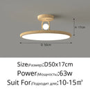 Axyaa Wood-grain LED Ceiling Chandelier for Bedroom, Balcony, Bathroom Lighting