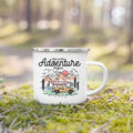 Axyaa Adventure Campfire Party Camping Mug - Mountain Handle Cup Gifts for Camper