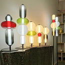 Axyaa Candy Style Glass LED Floor Lamp Table for Bedroom, Living Room