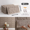 Axyaa 3D Stereo Rock Brick Wall Stickers | Self-Adhesive Slate Tiles | Indoor/Outdoor Décor