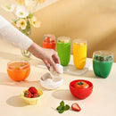 Axyaa Vegetable Fruit Shape Storage Box with Transparent Lid