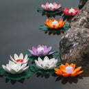 Axyaa Double Petal Lotus Night Light: Festive Floating Water Sensor Flower Color Light
