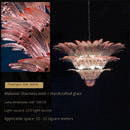 Axyaa Glass Monola Loft Chandelier: Luxury, Modern, Simple Design for Villa Living Room