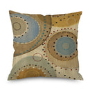 Axyaa Golden Halo Vintage Wood Grain Cushion Cover for Living Room Sofa