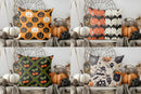 Axyaa Pumpkin Pattern Throw Pillow Cover for Sofa Bedroom Car