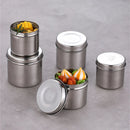 Axyaa Stainless Steel Food Storage Tank with Lid - Sealed Tea Container Jar Organize Box
