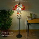 Axyaa Retro Stained Glass Tiffany Floor Lamp for Living Room and Bedroom