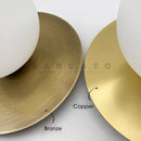 Axyaa Bronze Copper Wall Lamp LED Sconce for Indoor Living Room Bedroom