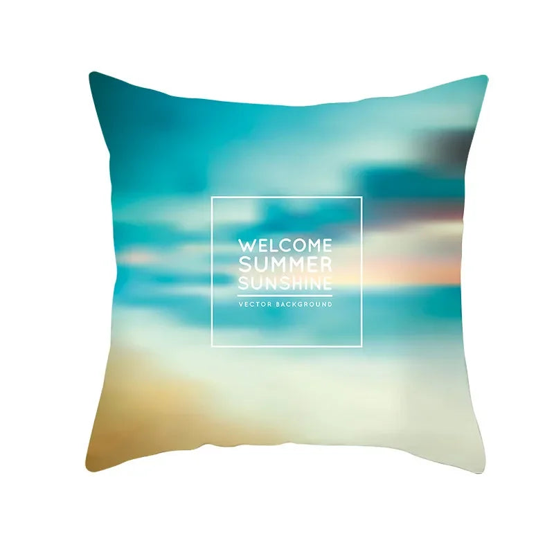 Axyaa Sailing Anchor Sofa Cushion Cover - Summer Beach Pillow for Home Decoration
