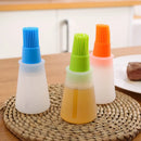 Axyaa Silicone Oil Bottle with Brush for Baking BBQ - Kitchen Essential