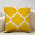 Axyaa Mustard Yellow Letter Style Cushion Cover 45x45cm Home Cafe Decor
