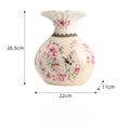 Axyaa Ceramic Vase Dried Flower Arrangement Living Room Decor Ornament