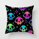 Axyaa Halloween Skull Throw Pillow Cover for Sofa Chair Bed Home Decor