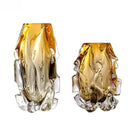 Axyaa Amber Gradient Glass Vase Hydroponics Desk Decoration Modern Home Decor