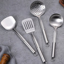 Axyaa Stainless Steel Kitchen Utensils Set for Cooking, Ladle, Spoon, Colander, Spatula